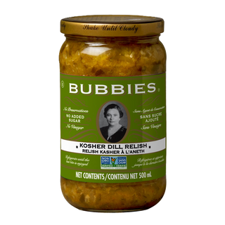 Bubbies Kosher Dill Relish 500mL