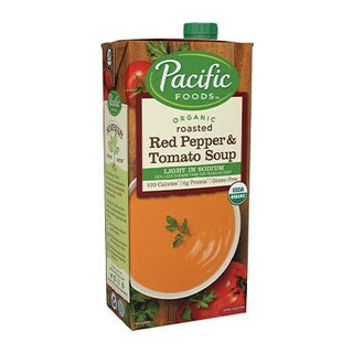 Pacific Foods Organic Roasted Red Pepper And Tomato Soup Light In Sodium 1L