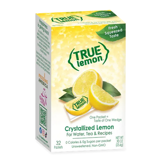 True Citrus Crystallized Lemon 32 Packs