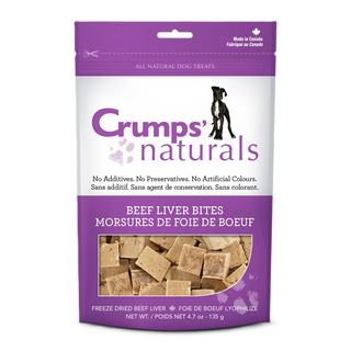 Crump's Naturals Beef Liver Bites 135g