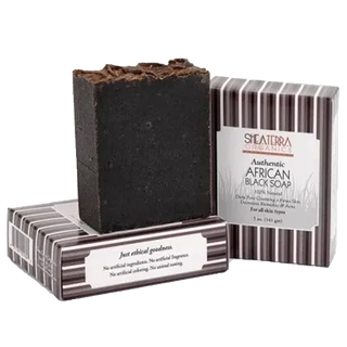 Shea Terra Organics Black Soap Bar Authentic African 141g