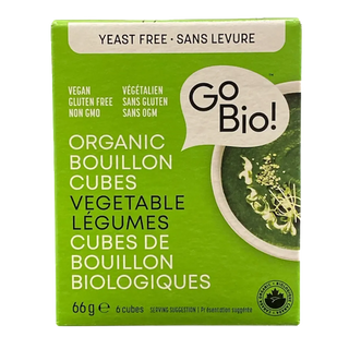 Go Bio Bouillon Cubes Vegetable Yeast Free 66g