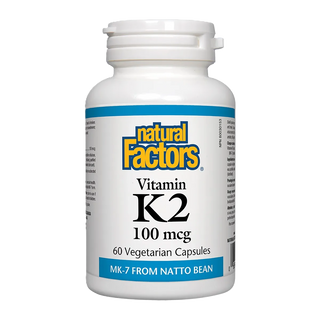 Natural Factors Vitamin K2 100mcg 60 Veggie Caps