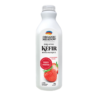 Organic Meadow Organic Kefir Strawberry 1L