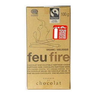 Galerie Au Chocolat Organic Dark Chocolate Bar Fire 100g