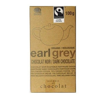 Galerie Au Chocolat Organic Dark Chocolate Bar Earl Grey 100g