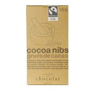 Galerie Au Chocolat Dark Chocolate Bar Cocoa Nibs 100g