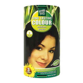 Henna Plus Long Lasting Hair Colour Medium Brown 100mL