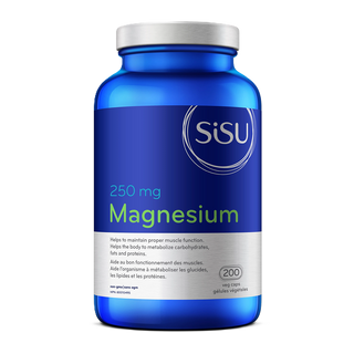 Sisu Magnesium 250mg 200 Veggie Caps