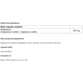 Sisu Magnesium 250mg 200 Veggie Caps