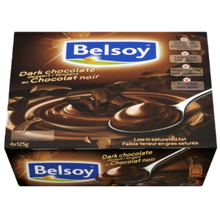 Belsoy Soy Pudding Dark Chocolate 4x125g