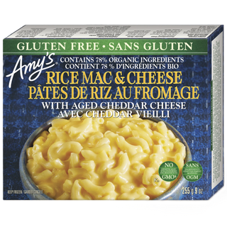 Amy's Kitchen Rice Mac & Cheese With Aged Cheddar Cheese 255g