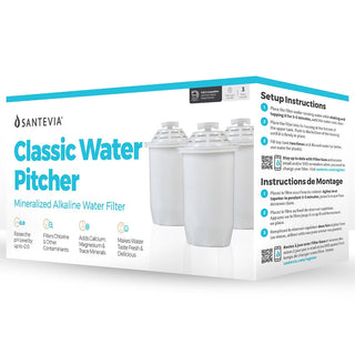 Santevia Alkaline Pitcher Filters Classic 3 Pieces