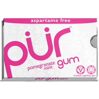 Pur Gum Pomegranate Mint Gum 9 Pieces