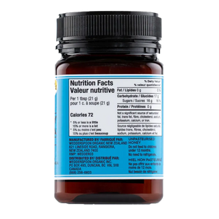 Wedderspoon Raw Multifloral Manuka Honey Kfactor 12 500g