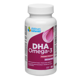 Platinum Naturals Prenatal Omega-3 DHA 30 Softgels