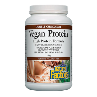 Natural Factors Vegan Protein Double Chocolate 1kg