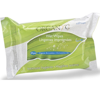 Organyc Intimate Hygiene Wet Wipes 20 Pieces