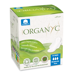 Organyc Pads Moderate Flow 10 Pads