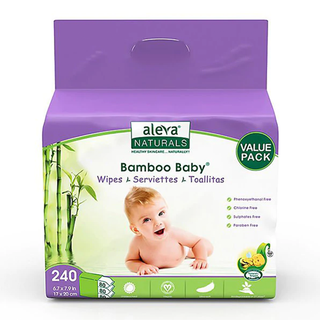 Aleva Naturals Bamboo Baby Wipes 240 Packs