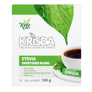 Krisda Stevia Extract Sweetener Blend 100 Packs