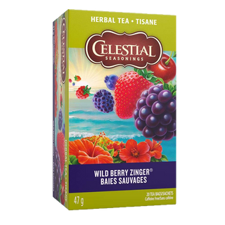 Celestial Seasonings Wild Berry Zinger 20 Tea Bags