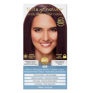 Tints of Nature Hair Colour Permanent Medium Mahogany Brown 4M 130mL