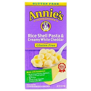 Annie's Homegrown Rice Shell Pasta & Creamy White Cheddar 170g