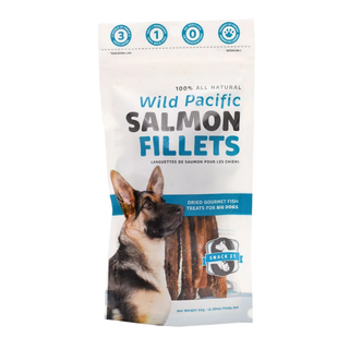 Snack 21 Wild Pacific Salmon Fillets For Big Dogs 65g