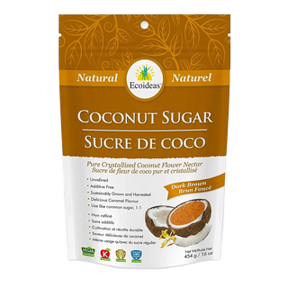 Ecoideas Coconut Sugar Dark Brown 454g