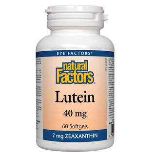 Natural Factors Lutein 40mg 60 Softgels