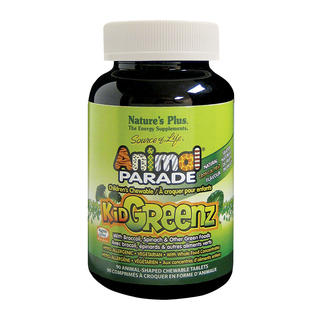 Nature's Plus Animal Parade Kidgreenz Tropical Fruit 90 Chewable Tablets