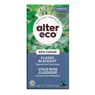 Alter Eco Organic Dark Chocolate Classic Blackout 80g