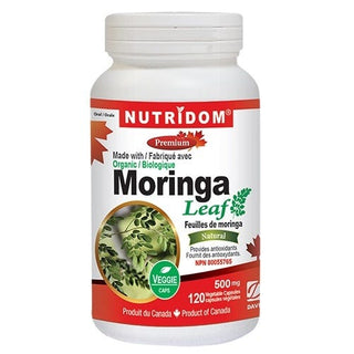 Nutridom Moringa Leaf Organic 500mg 120 Veggie Caps