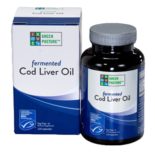 Green Pasture Fermented Cod Liver Oil Unflavored 120 Capsules