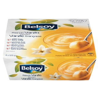 Belsoy Soy Pudding French Vanilla 4x125g