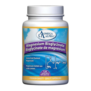 Omega Alpha Magnesium Bisglycinate 120 Veggie Caps