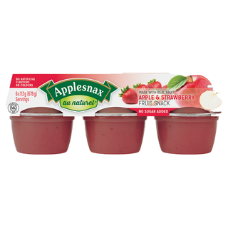 Applesnax Applesauce Cups Apple & Strawberry 6 x 113g