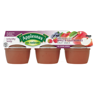 Applesnax Applesauce Cups Apple & Field Berries 6 x 113g