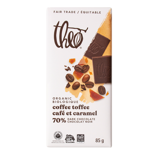 THEO Chocolate Bar Coffee Toffee 70% 85g