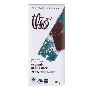 THEO Chocolate Bar Sea Salt 70% 85g