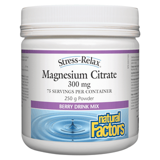 Natural Factors Magnesium Citrate 300mg Berry 250g