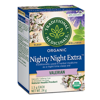 Traditional Medicinals Organic Nighty Night Extra Valerian 16 Tea Bags