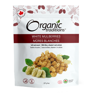 Organic Traditions White Mulberries 227g