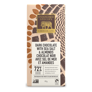 Endangered Species Dark Chocolate Sea Salt & Almonds 85g