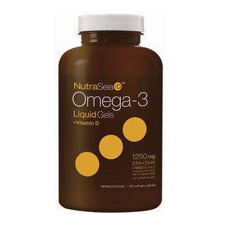 NutraSea +D Omega-3 Liquid Gels 150 Softgels