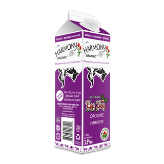 Harmony Organics Egg Nog Carton 3.8% 1L