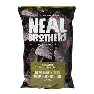 Neal Brothers Organic Tortillas Chips Deep Blue + Flax 300g