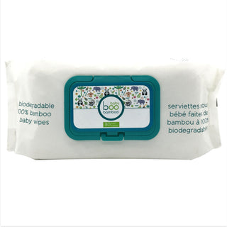 Boo Bamboo Biodegradable 100% Bamboo Baby Wipes 80 Wipes