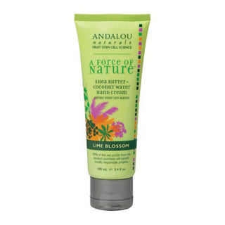 Andalou Naturals Hand Cream Shea Butter + Coconut Water Lime Blossom 100mL